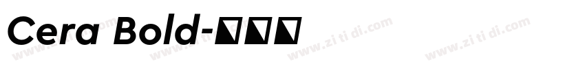 Cera Bold字体转换